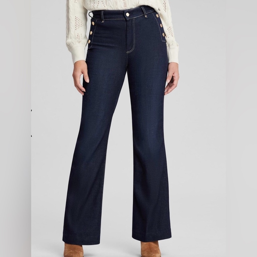 Guess Women's Navy Flare Jeans